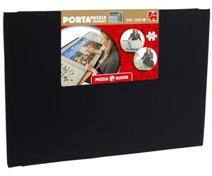 PORTA PUZZLE Portapuzzle - XL Puzzle Board, Portable & Non-Slip Felt Jigsaw Board for up to 1500 Pieces - Lightweight, Easy to Store Mat, Sorter and Organiser - Dimensions 91 x 65 cm - Jumbo