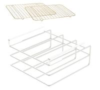 Porta Tabla Corte Acero - Estante para Tapas Suspendido sin Tornillos | Montaje en Cocina Bajo , Organizador Metálico Compacto para Preparación