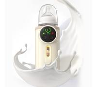 Portab Bottle Warmer for Travel,Fast Heating,6-Gear Temperature,Keep Warm for 5H,Must for Parents On The Go,Can Keep Warm While Feeding