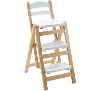Portab3Step Folding Bar Stool Wooden Kitchen Stool for Adults SpaceSaving Design Ideal for Home Dining Enterting & Easy Sto