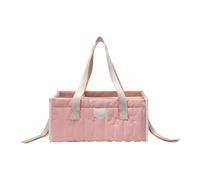 Portabale Diaper Bag, Lightweight Tote Organizer, 13.8x9.8x6.7 Inches Diaper Basket with Large Capacity, Soft Polyester Travel Tote, Nursery Organizer with Modern Design, Nappy Bag for Home and Travel