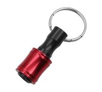 Portable 1 / 4Inch Hexagonal Shank Screwdriver Bit Holder Keychain Quick Changes Drill Socket Adapter Tool Gift Keychain Screwdriver Holder