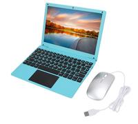 Portable 10.1 Inch Quad Core Laptop With USB Wired Mouse for Android 12.0, Ultra Slim Mouse Combo for Study Work Entertainment (UK Plug 4GB+128GB)