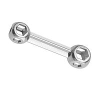 Portable 10-in-1 Wrenches Set for Bike Repair with 6-15mm Sizes Solid Aluminum Alloy Portable Sockets Set