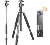 Portable 10 Layers Carbon Fiber Tripod-INNOREL RT45C+K36 Professional Travel Compact Lightweight Tripod Monopod for DSLR Camera Video Camcorder with 36mm Panoramic ballhead, Load 33lb/15kg