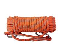 Portable 10M/20M Wire Rope Clothesline 8MM Thicken Laundry Hanging String With 2 Hooks Wall Hanger Clothes Drying Rope Bathroom(Orange,10m)