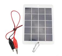 Portable 10W 5V Solar Panel with Clip for Efficient Charging of For 3 75V Batteries, Polycrystalline Silicon Cell, Suitable for Outdoor Use