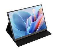 Portable 11-Inch HD External Display Screen with Type C & 3.5mm Ports, Integrated Speakers, Compatible with Phones, Tablets, PCs, for Gaming and Entertainment (Without Case)