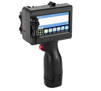 Portable 12.7mm Handheld Inkjet Printer For Text QR Barcode Batch Number Logo Expiry Date Label Coding Machine Non-encrypted Multi-format Printing(Non Cartridge)