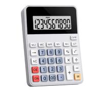 Portable 12 Digit Calculator with Ergonomic Tilted Design and Large Display for Quick Business Calculations Financial Calculator