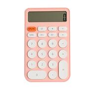 Portable 12 Digits Standard Calculators for Home School Use Round Button Color Cute Students Calculator Accounting Tools for Business Accounting Tools Series for School Girls Student Boys
