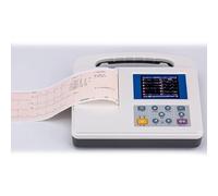 Portable 12-Lead ECG Machine - 3-Channel Color LCD EKG Monitor with Printing Paper for Home Use, Mobile Heart Monitor