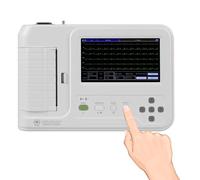 Portable 12 Leads 7" LCD Touch Screen Digital Equipment Digital 6-channel Electrocardiograph ECG Machine EKG Machine with Software