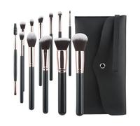 Portable 12 Pieces Makeup Brush Set For Travel Essential Cosmetic Brushes With Storage Bag For Women And Girls Makeup Brush Set