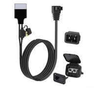 Portable 12 Volt for battery Cable for Refrigerator - Quick Connect for alligator Clip for Car Freezer