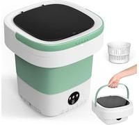 Portable, 12L upgraded mini with spin basket, foldable camping for underwear, baby clothes socks, RV, travel small C,30 * 30 * 33CM