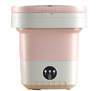 Portable, 12L upgraded mini with spin basket, foldable camping for underwear, baby clothes socks, RV, travel small C,30 * 30 * 33CM
