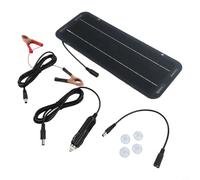 Portable 12V 30W Monocrystalline Solar Panel Kit with USB for Car Boat RV Battery Charger Maintainer Camping Travel Outdoor POWERs Supply Black