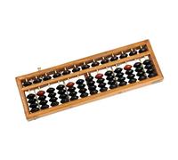 Portable 13 Digit Abacus for Childrens Mental Calculation Practice Safe Wood Educational Resource Durability Classroom Abacus for Calculation