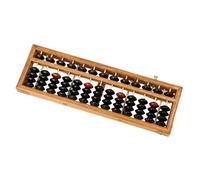 Portable 13 Digit Abacus for Childrens Mental Calculation Practice Safe Wood Educational Resource Lightweight Abacus for After School Study