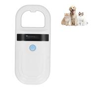 Portable 134.2kHz Animal Tag Reader with OLED Display, Handheld Pet Microchip Scanner with 128 Records Data Storage Supports ISO11784 FDX B EMID ID64 Chips Livestock Wildlife