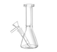 Portable 13cm Glass Bong with Bubbler Filter - Premium Mini Glass Bong Kit w/ 10mm Bowl (Ideal for Travel & Personal Use)