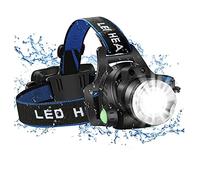 Portable 15000 lumens 18650 LED Headlamp, 2200mAh Battery USB Head Light with 6 Modes & Motion Sensor,for Adults Kids Camping Accessories
