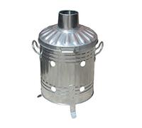 Portable 15L Mini Galvanised Steel Garden Fire Bin Incinerator for Burning Burning Wood, Leaves and Paper
