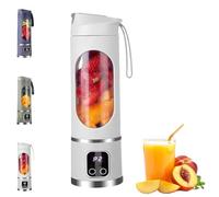 Portable 16oz Cordless Juicer, Multi-functional Electric Juicer Cup, Three Speed Settings, Convenient for Travel, Gym, and Office Use - With Drinking Lid