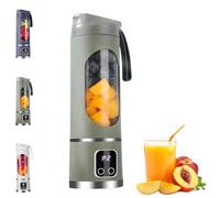 Portable 16oz Cordless Juicer, Multi-functional Electric Juicer Cup, Three Speed Settings, Convenient for Travel, Gym, and Office Use - With Drinking Lid
