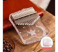 Portable 17 Key Kalimba in Eye Catching Acrylic Finish, Fun Musical Experience Anywhere You Go (C)