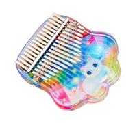Portable 17 Keys Kalimba Thumb Piano Acrylic Finger Piano Musical Instruments Kalimba Thumb Piano (Color : 03)