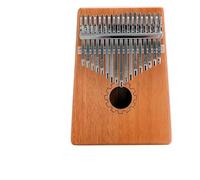Portable 17-note Kalimba Solid mahogany thumb Piano for beginners includes a tuning hammer and study guide (gear)