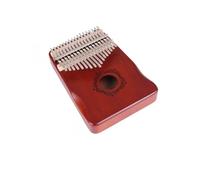 Portable 17-note Kalimba Solid mahogany thumb Piano for beginners includes a tuning hammer and study guide (Wreath vintage)
