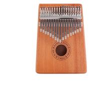 Portable 17-note Kalimba Solid mahogany thumb Piano for beginners includes a tuning hammer and study guide (alphabet)