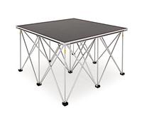 Portable 1m x 1m Modular Stage Platform with 800Kg Max Load by Gear4music