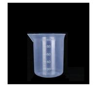 Portable 1PC Thickened Transparent Plastic with Scale Measuring Cup Graduated Cylinder Mixing Cups Beaker(100ml)
