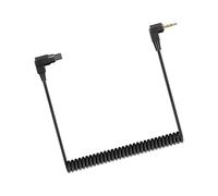 Portable 2.5mm to C1 / C 3 / N1 / N3 / S1 / S 2 Flashing Syncing Cable Spring Coiled Design for Easy Camera Connection Spring Stretch Gold Plate Camera Triggering Wire