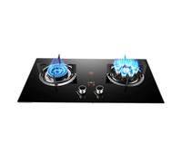 Portable 2 Burner Propane Stove,5.2KW High-fire Wok Burner,Tempered Glass Top with Timer and Flameout Protection,for Camping Cooking(LPG)