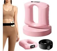 Portable 2-in-1 Fascia Ring Massager, Multifunctional Full-Body Fascia Rings, Massagers Tool for Full Body, Fast Fat Burning Yoga Ring Massager for Waist Belly (Pink)