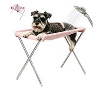Portable 2-In-1 Foldable Pet Grooming Bed, Pet Grooming Hammock | Saves Your Back, Easy to Clean, Breathable Quick-Drying, a Safer, Calmer Way to Trim, Wash & Care at Home(F)