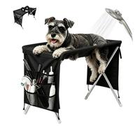 Portable 2-In-1 Foldable Pet Grooming Bed, Pet Grooming Hammock | Saves Your Back, Easy to Clean, Breathable Quick-Drying, a Safer, Calmer Way to Trim, Wash & Care at Home(D)