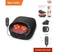 Portable 2-in-1 Foot and Back Massager - Shiatsu & Heating Function for Comfort