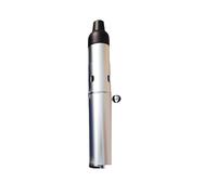Portable 2-in-1 Pipe Lighter, Cigar Lighters, Torch Ligters, Butane Refillable, Windproof Pen for Smoking, All-in-One Tube Built-in Detachable Refillable Butane Torch Handheld Lighters (Silver)