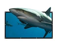 Portable 200-Inch 4K HD Projector Screen - 16:9 Foldable Anti-Crease Canvas for Home Office School & Outdoor Cinema - Perfect for Movies Presentations Events & Gaming.