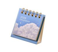 Portable 2026 Desk Calendar 19 Month Planner From 06/2025 to 12/2026 for Notes Appointment Task Plan Management Star Themed Desk