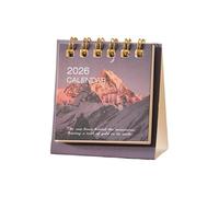 Portable 2026 Desk Calendar 19 Month Planner From 06/2025 to 12/2026 for Notes Appointment Task Plan Management Star Themed Desk
