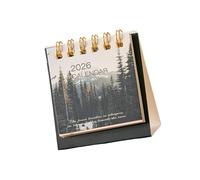 Portable 2026 Desk Calendar 19 Month Planner From 06/2025 to 12/2026 for Notes Appointment Task Plan Management Star Themed Desk