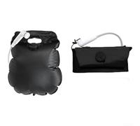 Portable 20L Solar Shower Bag for Camping, Foldable PVC Outdoor Bath | Thickened PVC, Heats To 45°C In 3h, Adjustable Shower Head, Foldable With Mesh Bag, for ideal For Hiking Beach