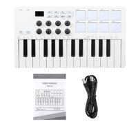 Portable 25-Key Keyboard With Dynamic Keys & Plug-and-Play For Studio/Travel Music Production USB Keyboard